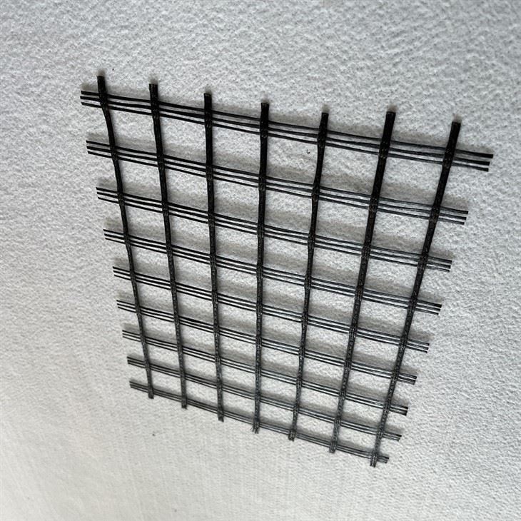 Geogrid Fiberglass Ar gyfer Atgyfnerthu Ffyrdd